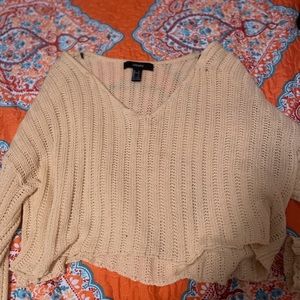 forever 21 crochet sheer crop